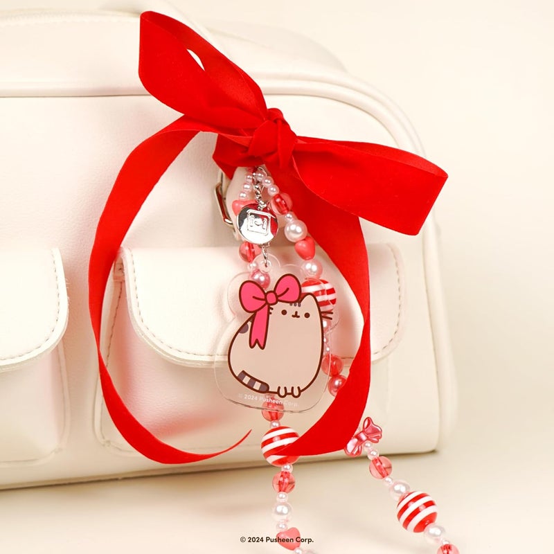 iFace Pusheen the Cat Beaded Wristlet Universal Charm Strap - Wrist Strap for Cell Phone Camera Keys AirPods - Image 4